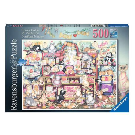 Crazy Cats Mr Catkin's Confectionery 500pc Jigsaw Puzzle £10.99